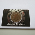 2016 Agatha Christie 1 Penny Coin Cover - Benham Signed UK PNC First Day Covers