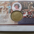 2017 Diana Princess of Wales 1 Crown Coin Cover - Benham UK PNC First Day Covers