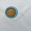 1981 Christmas Isle of Man 50p Pence Coin Cover - IOM PNC First Day Covers