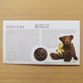 2002 Teddy Bears 100th Anniversary  Smilers Coin Cover - Benham First Day Cover Signed