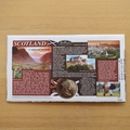 1999 Scotland Robert Burns A National Icon Crown Coin Cover - Benham First Day Cover Signed