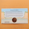 2002 British Coastline  1 Crown Coin Cover - Benham First Day Cover Signed by Pete Goss