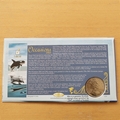 2003 Occasions Preserve Planet Earth 1 Crown Coin Cover - Benham First Day Cover Signed