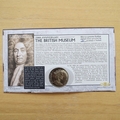 2003 British Museum 250th Anniversary 1 Crown Coin Cover - Benham First Day Cover Signed