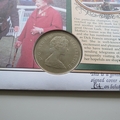 1998 Queen Elizabeth Passion For Horse Racing Crown Coin Cover - Benham First Day Cover - Signed