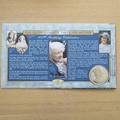 2000 The Queen Mother 100th Birthday Gibraltar Crown Coin Cover - Benham First Day Cover - Signed