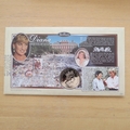 1998 Diana Princess of Wales 1 Dollar Isle of Man Coin Cover - Benham First Day Cover - Signed