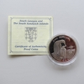 2012 BBC Frozen Planet King Penguin Silver Proof 2 Pounds Coin - South Sandwich Islands