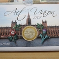 2007 Act of Union 300th Anniversary  Silver 2 Pounds Coin Cover - First Day Cover by Westminster