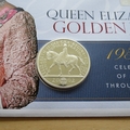 2012 Queen Elizabeth II's Golden Jubilee Silver 5 Pounds Coin Cover - First Day Cover