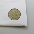 1995 VE Day 50th Anniversary 5 Pounds Coin Cover - Gibraltar PNC First Day Covers