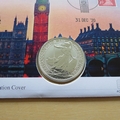 2020 Brexit 1oz Fine Silver Britannia Coin Cover - First Day Cover by Westminster