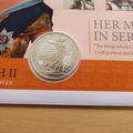 2021 Her Majesty In Service 1oz Fine Silver Britannia Coin Cover - First Day Cover by Westminster