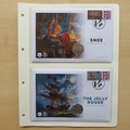 2020 The Peter Pan Complete 50p Pence Isle of Man Coin Cover Collection - First Day Covers