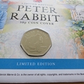 2020 Peter Rabbit 50p Pence Coin Cover - First Day Cover by Westminster