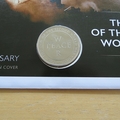 2020 End of Second World War 75th Anniversary 5 Pounds Coin Cover - First Day Cover Westminster