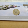 2019 Harrier Jump Jet 50th Anniversary 2 Pounds Coin Cover - First Day Cover Westminster