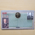 1999 Millennium Countdown Soldiers Isle of Man 1 Crown Coin Cover - Benham First Day Cover