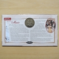 1999 Millennium Countdown Artists 1 Dollar Coin Cover - Benham First Day Cover