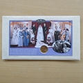 1997 Royal Golden Wedding Anniversary 1958 Gold Sovereign Coin Cover - Benham Covers