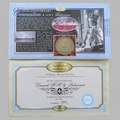 1998 HMQEII Coronation 45th Anniversary 5 Shillings Coin Cover - Benham First Day Cover - Signed