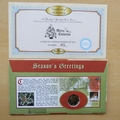 2000 Christmas Isle of Man 50p Pence Coin Cover - Benham First Day Cover - Signed