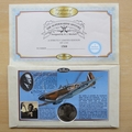 1997 The Supermarine Spitfire Crown Coin Cover - Benham First Day Cover - Signed