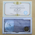 1999 Towards 2000 New Millennium 5 Rupees Coin Cover - Benham First Day Cover - Signed