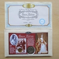 1997 Queen Victoria 1897 Silver Crown and Gold Sovereign Coin Cover - Benham First Day Cover