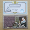 2001 Queen Victoria Death Centenary 1 Crown Coin Cover - Benham First Day Cover - Signed