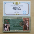 2001 Cats and Dogs 1 Crown Signed Coin Cover - Benham First Day Cover