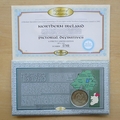 2001 Northern Ireland 25ecu Coin Cover - Benham First Day Cover - Signed