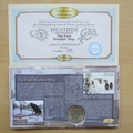 2001 First Weather Map 150th Anniversary 1 Crown Coin Cover - Benham First Day Cover