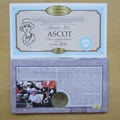 2001 Fabulous Hats Royal Ascot 1 Dollar Coin Cover - Benham First Day Cover - Signed