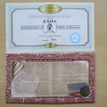 2000 The Public Library 150th Anniversary 50p Pence Coin Cover - Benham First Day Cover - Signed