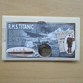 1998 RMS Titanic Sinking Anniversary 5 Dollar Coin Cover - Benham First Day Cover - Signed