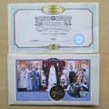 1997 Royal Golden Wedding Anniversary 5 Pounds Coin Cover - Benham First Day Cover - Signed