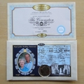 1997 Royal Golden Wedding Anniversary 1 Crown Coin Cover - Benham First Day Cover - Signed