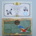 2000 The New Millennium Tropical Splendour 1 Dollar Coin Cover - Benham First Day Cover - Signed