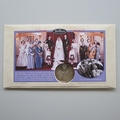 1997 Royal Golden Wedding Anniversary 5 Pounds Coin Cover - Benham Signed First Day Cover
