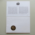 2008 History of the RAF Fighter Ace Johnnie Johnson 5 Pounds Coin Cover - Nauru PNC First Day Covers