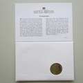 2010 Battle of Britain 70 Years Eric Lock 5 Pounds Coin Cover - BIOT PNC First Day Covers