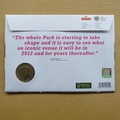 2011 London 2012 Olympic Games Final Push To The Line 5 Pounds Coin Cover - Royal Mail First Day Cover