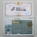 2005 Independent Television 50th Anniversary Crown Coin Cover - Benham Signed UK PNC First Day Covers