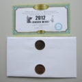 2005 London Wins 2012 Pennies Coin Cover - Benham Signed UK PNC First Day Covers