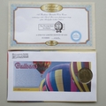 2006 Hot Air Balloons 1 Crown Coin Cover - Benham Signed First Day Covers