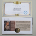 2006 Greensleeves by Henry VIII 1 Dollar Coin Cover - Benham Signed UK PNC First Day Covers