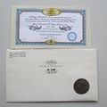 2007 Royal Diamond Wedding Anniversary Crown Coin Cover - Benham Signed First Day Covers