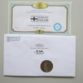 2007 Celebrating England Winston Churchill Crown Coin Cover - Benham Signed First Day Covers