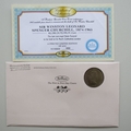 2008 Death of Sir Winston Churchill Crown Coin Cover - Benham Signed UK PNC First Day Covers